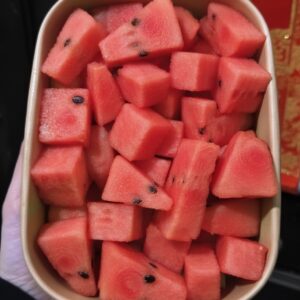 Dưa Hấu Hộp Gọt Sẵn Không Chấm