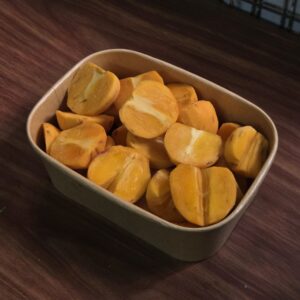 Hồng Ngâm Hộp 400g Gọt Sẵn Kèm Gói Muối Hảo Hảo Nhỏ