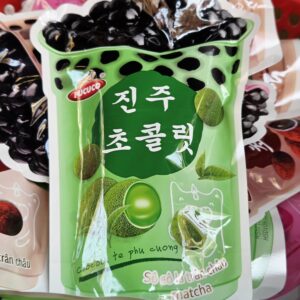 Kẹo Trà Sữa Trân Châu Socola Matcha 130g (màu xanh lá)