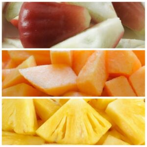 Mix Roi + Dứa + Dưa Vàng Hộp 400g (mix 3 loại)