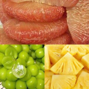 Mix Bưởi Da Xanh + Dứa + Nho Sữa Hộp 400g (3 loại)