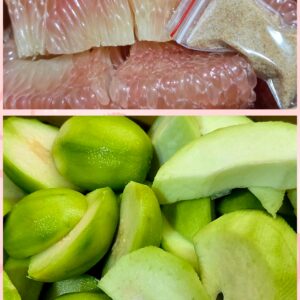 Mix Bưởi Da Xanh + Xoài Bao Tử + Cóc Bao Tử Hộp 400gr ( 3 loại)
